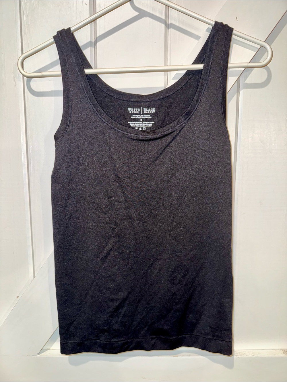 White House Black Market Black Seamless Tank Top Size Small